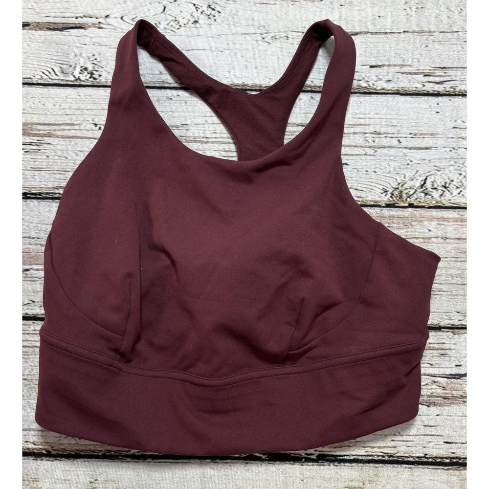 Lululemon Wunder Train Longline Bra Women's 12 Sports Athletic LW2CNSS